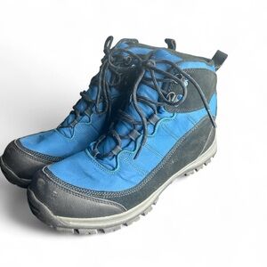 Lands End Men's Blue and Black Snow Hiking Boots Sz 9.5